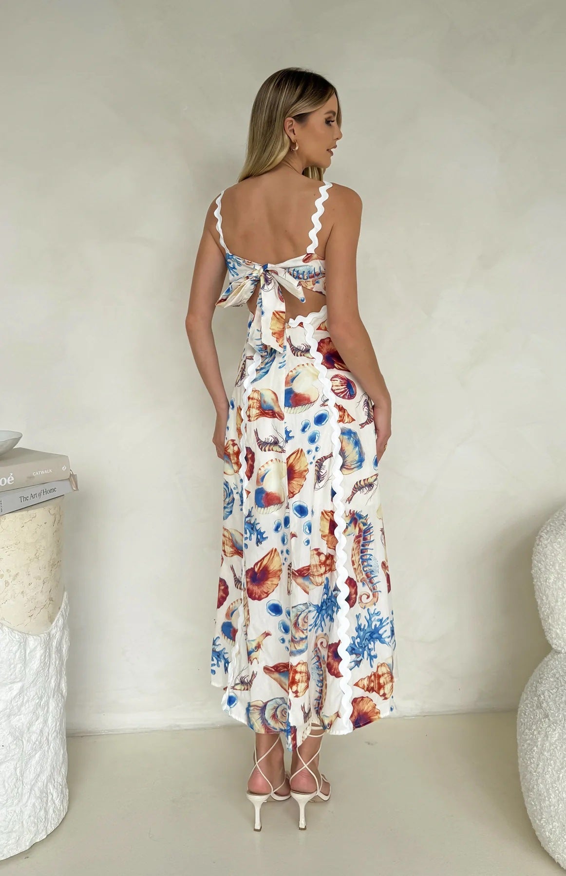 Floral Breeze Spaghetti Strap Midi Dress