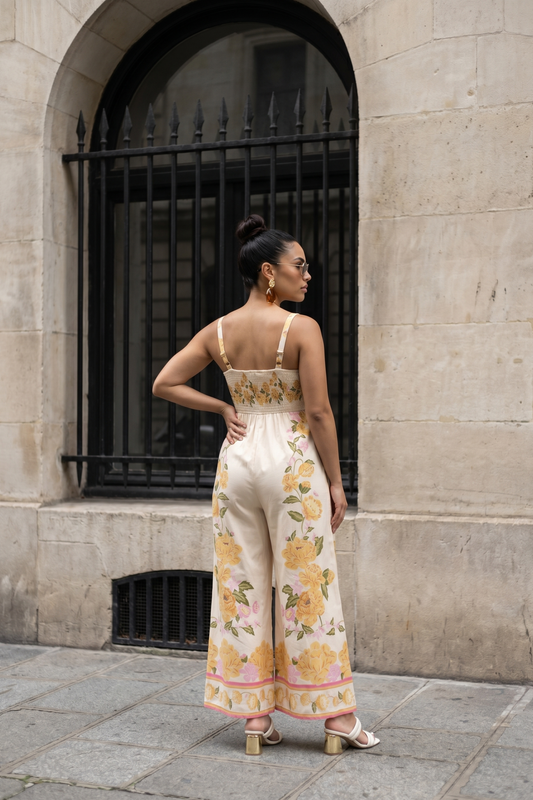 Floral Print Jumpsuit