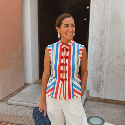 The Sahara Buckle Print Top