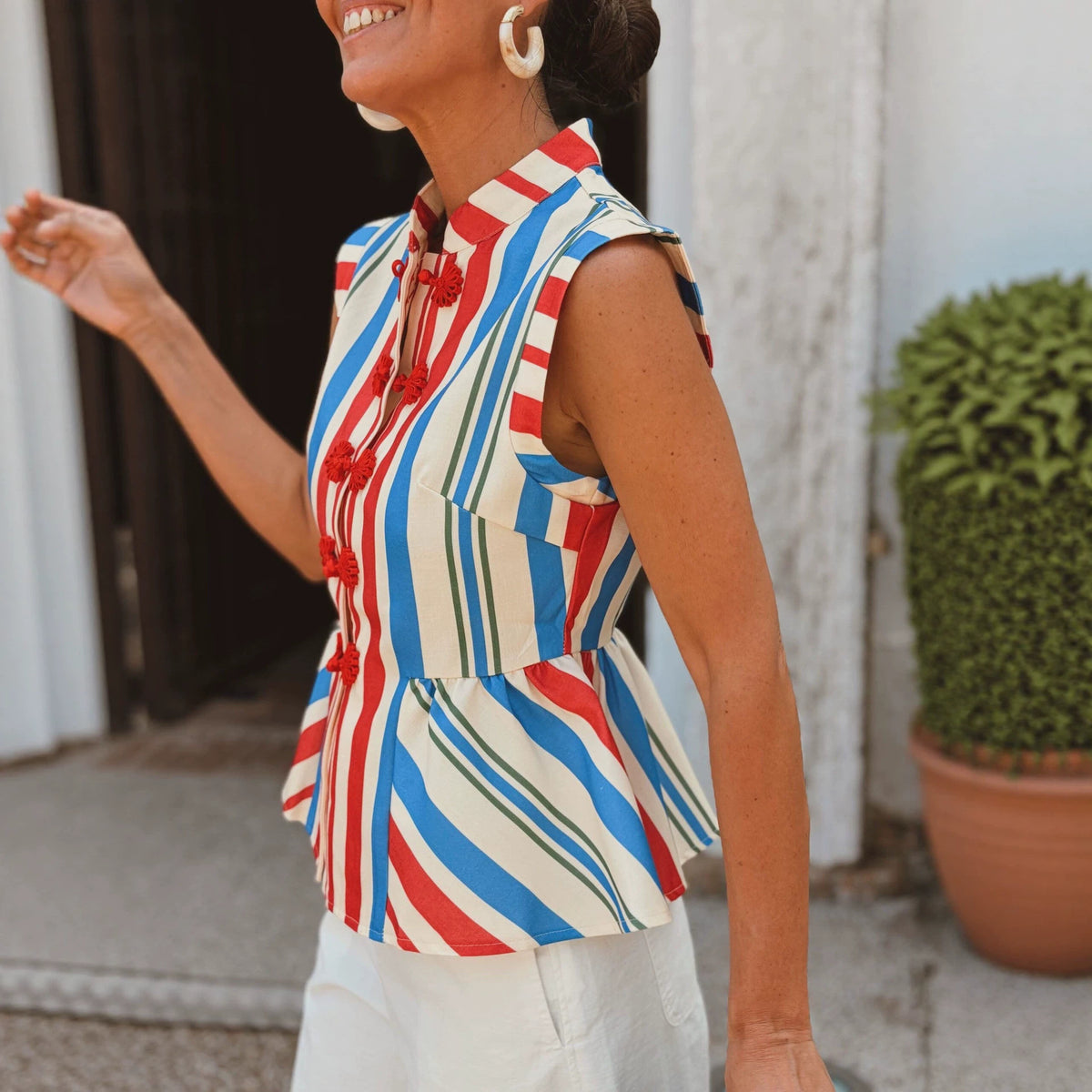 The Sahara Buckle Print Top