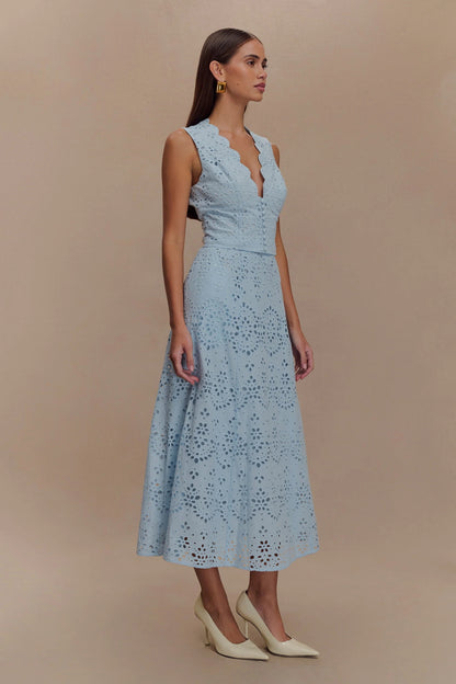 Lace Vest & Skirt Set
