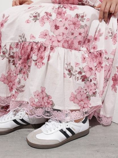 Blush Blossom Maxi Dress