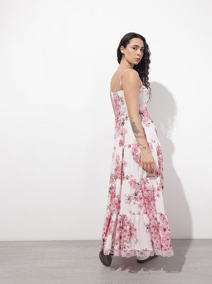 Blush Blossom Maxi Dress