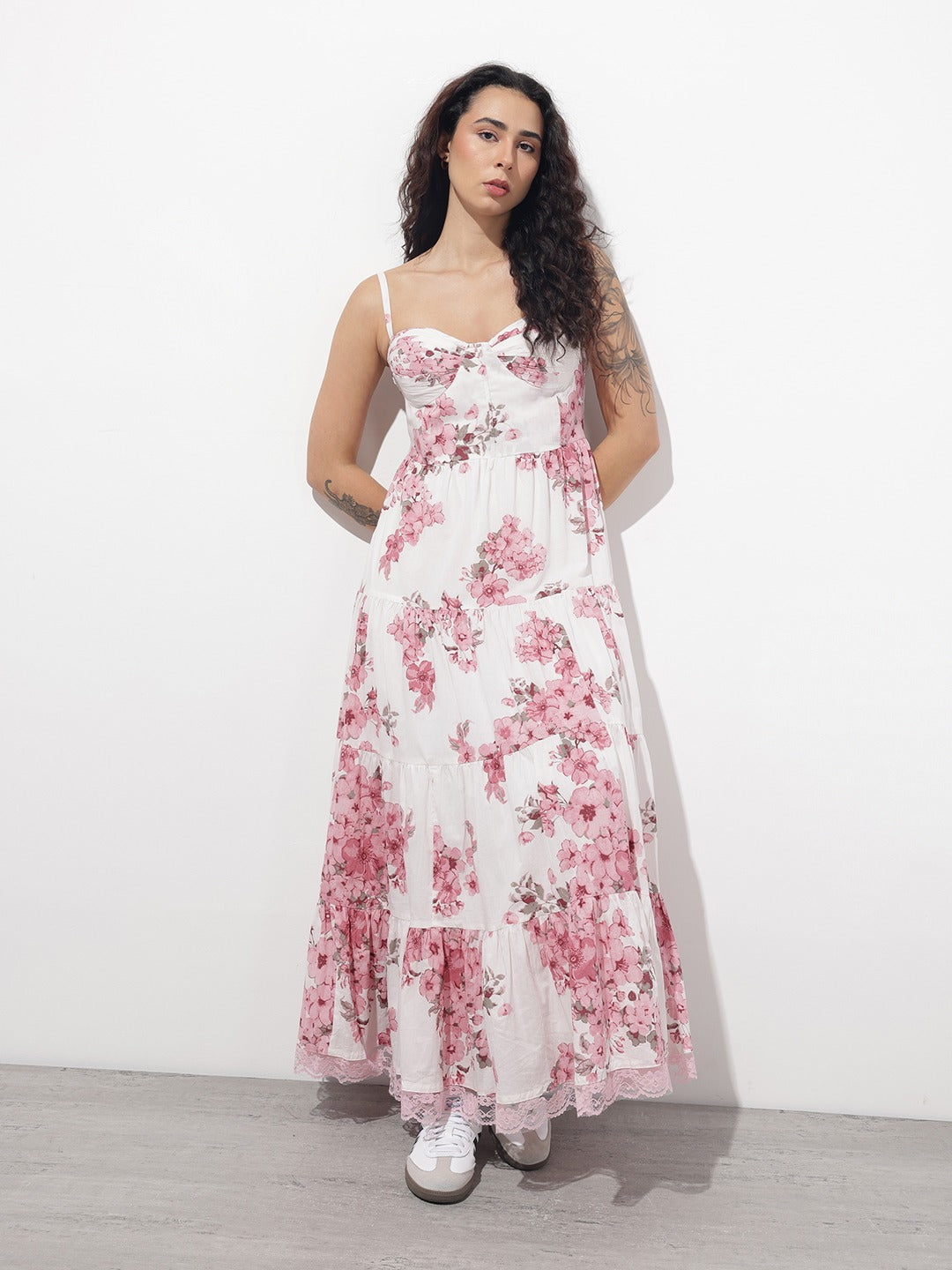 Blush Blossom Maxi Dress