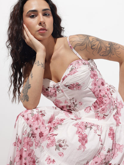 Blush Blossom Maxi Dress