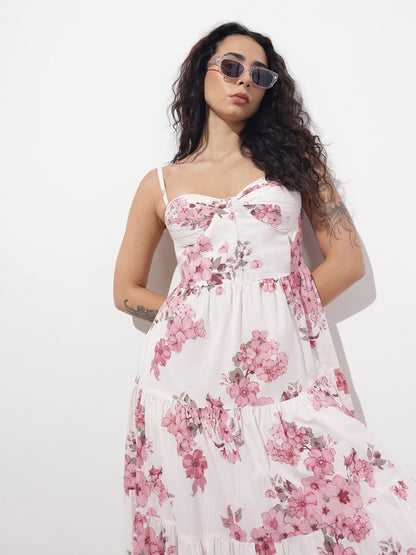 Blush Blossom Maxi Dress