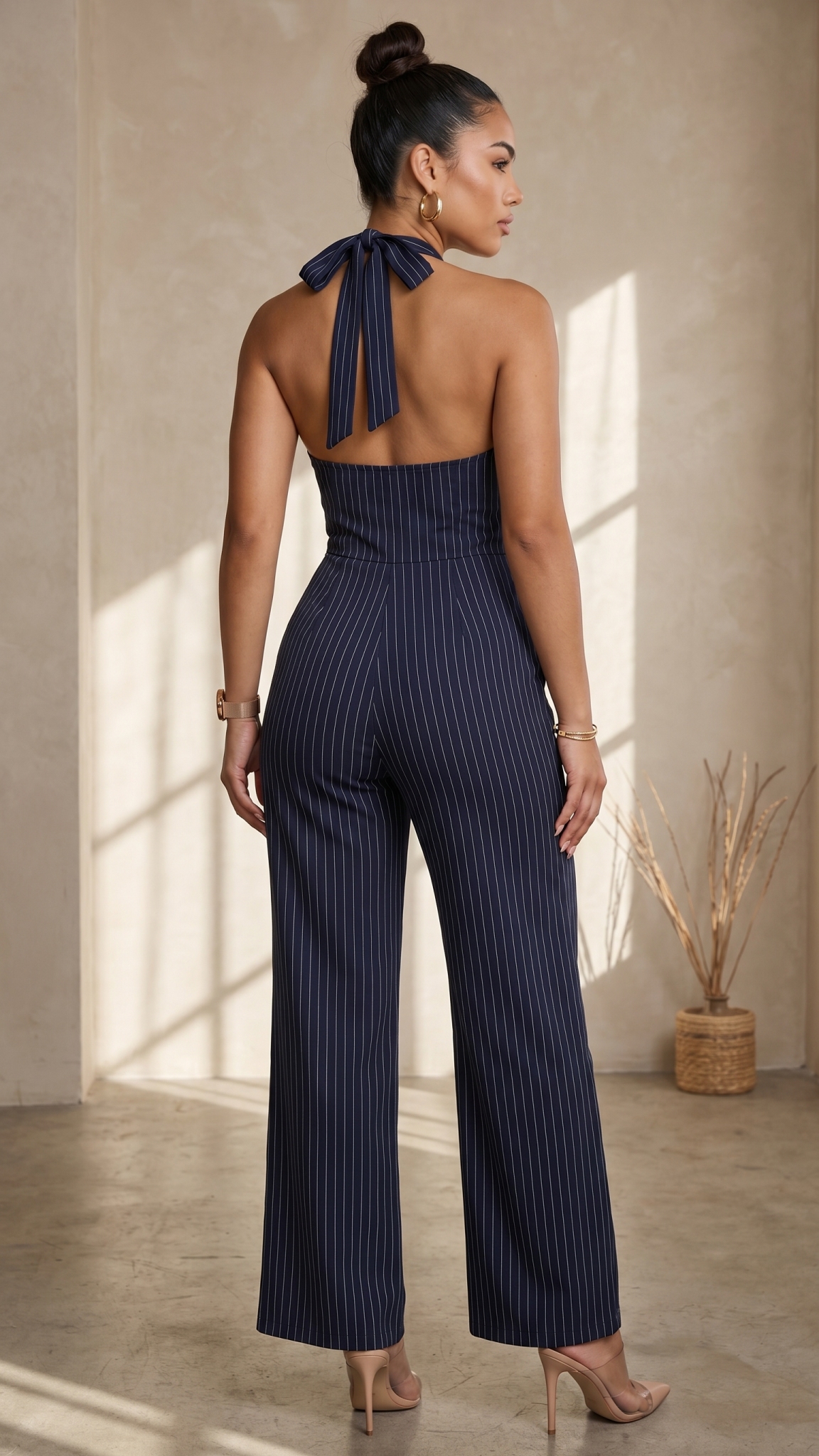 City Luxe Halter Jumpsuit